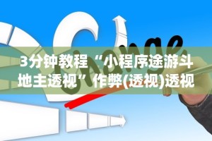 3分钟教程“小程序途游斗地主透视”作弊(透视)透视辅助