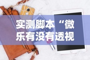 实测脚本“微乐有没有透视软件”科技辅助神器手机版