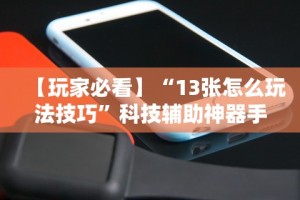 【玩家必看】“13张怎么玩法技巧”科技辅助神器手机版教程
