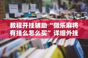 教程开挂辅助“微乐麻将有挂么怎么买”详细外挂辅助详细教程