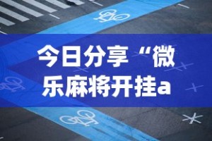 今日分享“微乐麻将开挂app”详细开挂玩法