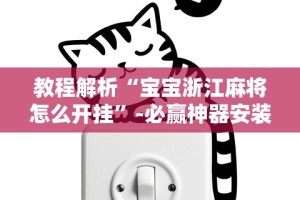 教程解析“宝宝浙江麻将怎么开挂”-必赢神器安装