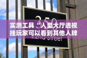 实测工具“人皇大厅透视挂玩家可以看到其他人牌吗”开挂辅助脚本+详细开挂