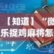 【知道】“微乐捉鸡麻将怎样开挂”开挂(透视)辅助教程