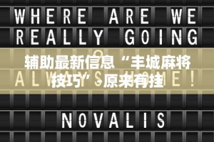 辅助最新信息“丰城麻将技巧”-原来有挂
