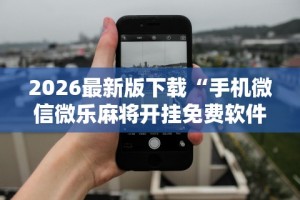 2026最新版下载“手机微信微乐麻将开挂免费软件”详细透视辅助教程官方正版下载