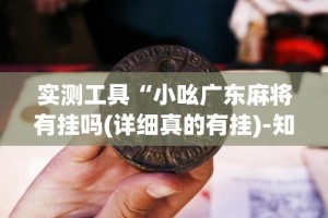 实测工具“小吆广东麻将有挂吗(详细真的有挂)-知乎
