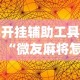 开挂辅助工具“微友麻将怎么开免费的挂”(详细透视教程)-
