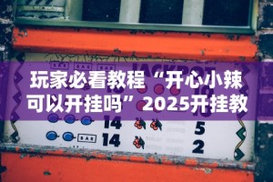 玩家必看教程“开心小辣可以开挂吗”2025开挂教程步骤