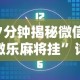 7分钟揭秘微信微乐麻将挂”详细外挂安装步骤