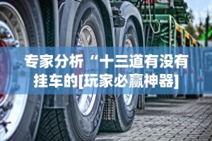 专家分析“十三道有没有挂车的[玩家必赢神器]