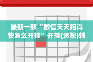 最新一款“微信天天跑得快怎么开挂”开挂(透视)辅助