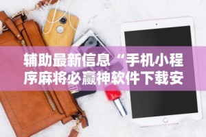 辅助最新信息“手机小程序麻将必赢神软件下载安装”原来有神器下载!