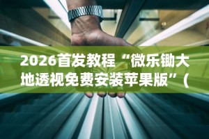 2026首发教程“微乐锄大地透视免费安装苹果版”(详细透视教程)-