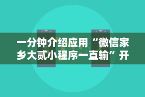 一分钟介绍应用“微信家乡大贰小程序一直输”开挂辅助脚本+详细开挂