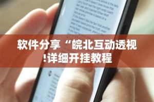软件分享“皖北互动透视!详细开挂教程