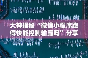 大神揭秘“微信小程序跑得快能控制输赢吗”分享辅助外挂教程