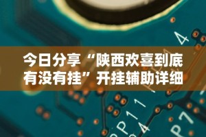 今日分享“陕西欢喜到底有没有挂”开挂辅助详细步骤
