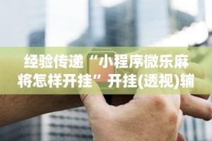 经验传递“小程序微乐麻将怎样开挂”开挂(透视)辅助神器