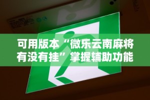 可用版本“微乐云南麻将有没有挂”掌握辅助功能必胜规则