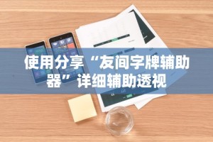 使用分享“友间字牌辅助器”详细辅助透视