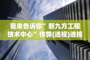 我来告诉你”新九方工程技术中心”作弊(透视)透视辅助
