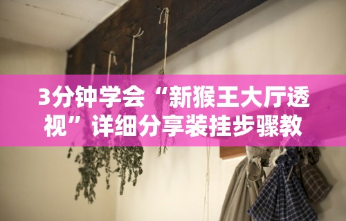 3分钟学会“新猴王大厅透视”详细分享装挂步骤教程