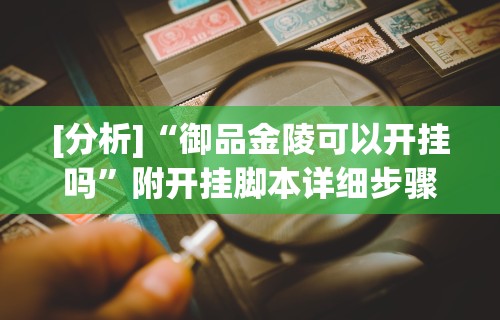 [分析]“御品金陵可以开挂吗”附开挂脚本详细步骤