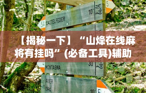 【揭秘一下】“山烽在线麻将有挂吗”(必备工具)辅助教学