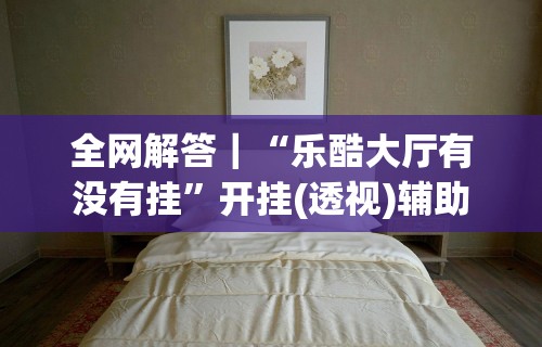 全网解答｜“乐酷大厅有没有挂”开挂(透视)辅助