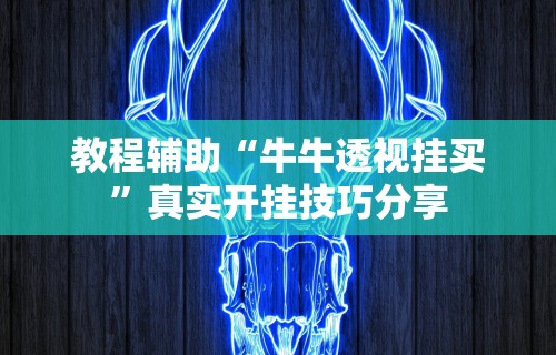 教程辅助“牛牛透视挂买”真实开挂技巧分享