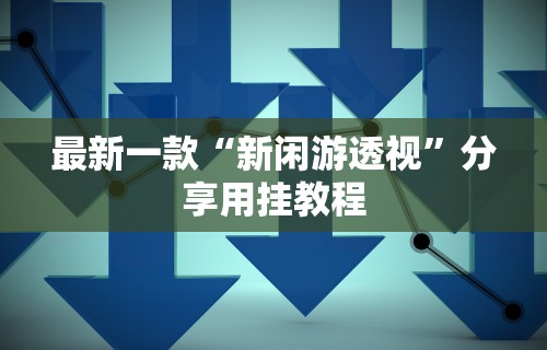 最新一款“新闲游透视”分享用挂教程