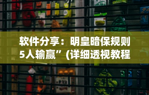 软件分享：明皇暗保规则5人输赢”(详细透视教程)