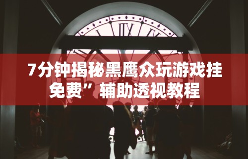 7分钟揭秘黑鹰众玩游戏挂免费	”辅助透视教程