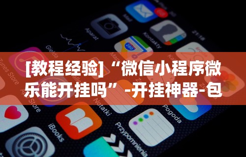 [教程经验]“微信小程序微乐能开挂吗”-开挂神器-包教包会