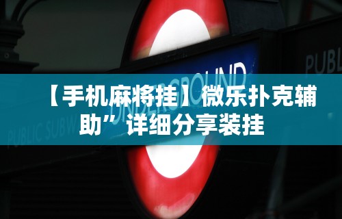 【手机麻将挂】微乐扑克辅助	”详细分享装挂