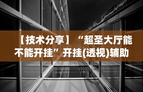 【技术分享】“超圣大厅能不能开挂	”开挂(透视)辅助教程