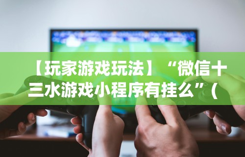 【玩家游戏玩法】“微信十三水游戏小程序有挂么”(透视曝光猫腻)