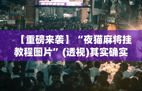 【重磅来袭】“夜猫麻将挂教程图片	”(透视)其实确实有挂