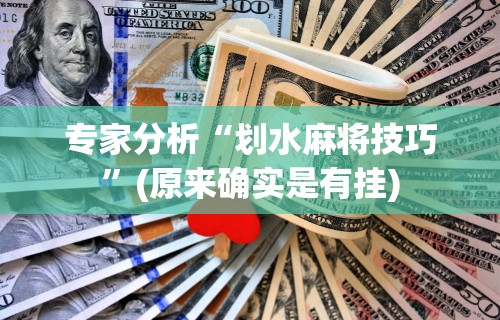 专家分析“划水麻将技巧”(原来确实是有挂)