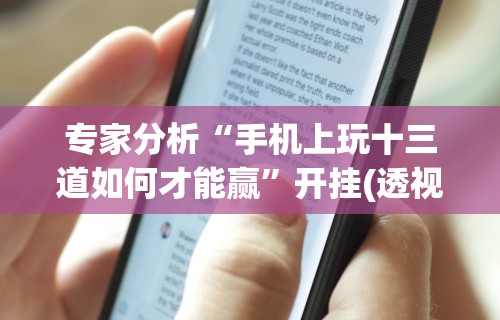 专家分析“手机上玩十三道如何才能赢”开挂(透视)辅助教程