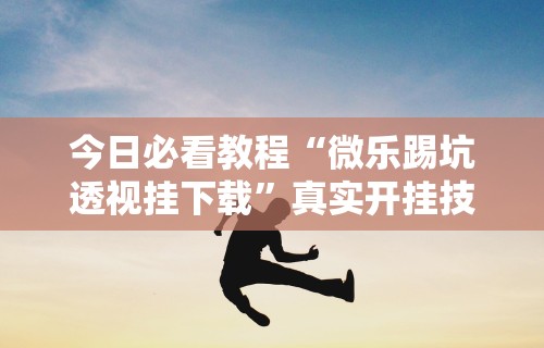 今日必看教程“微乐踢坑透视挂下载”真实开挂技巧分享