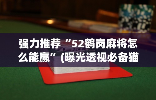 强力推荐“52鹤岗麻将怎么能赢	”(曝光透视必备猫腻)