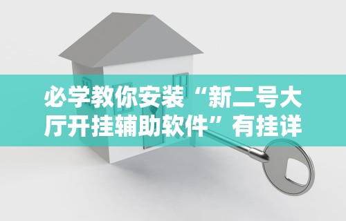 必学教你安装“新二号大厅开挂辅助软件”有挂详细开挂教程
