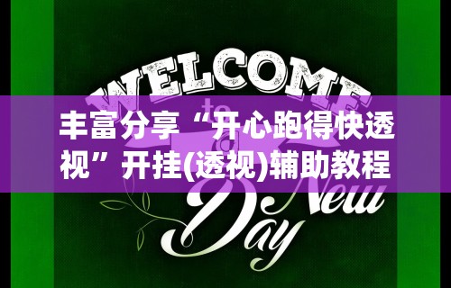 丰富分享“开心跑得快透视”开挂(透视)辅助教程