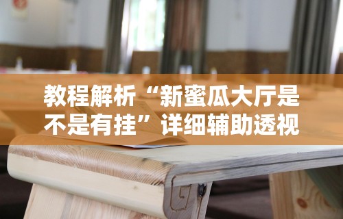教程解析“新蜜瓜大厅是不是有挂”详细辅助透视