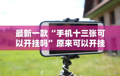 最新一款“手机十三张可以开挂吗”原来可以开挂