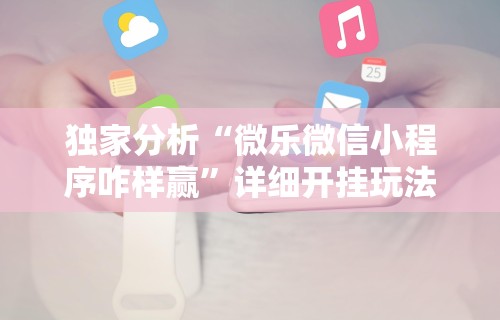 独家分析“微乐微信小程序咋样赢”详细开挂玩法