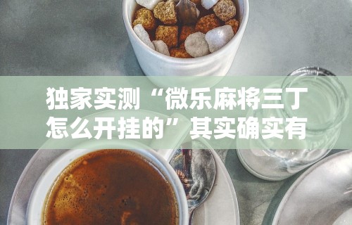 独家实测“微乐麻将三丁怎么开挂的	”其实确实有挂