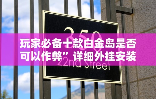 玩家必备十款白金岛是否可以作弊”详细外挂安装步骤